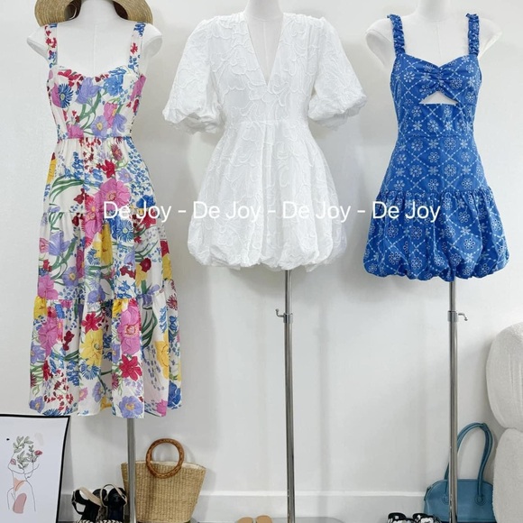 Brand new open embroidered mini dress in size S - Picture 1 of 4